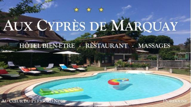 Hôtel Bien-Être Aux Cyprès de Marquay Exterior foto